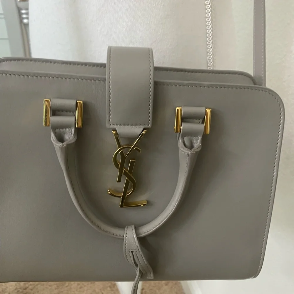 Authentic Saint Laurent Baby canvas fog bag